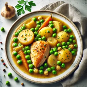 Stewed Chicken with Potatoes & Peas