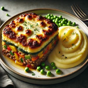 Meat and Vegetables Pudding, Potatoes pure´