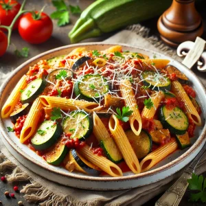 Baked Pasta with Mixed Veg