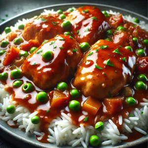 Stewed chicken with rice